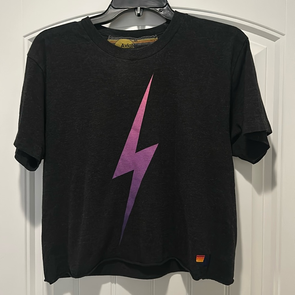 NWOT Aviator Nation bolt T size medium